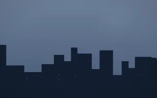 Blue Hour Skyline VII — dark blue city background, variation VII