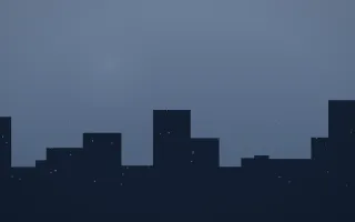 Blue Hour Skyline VIII — dark blue city background, variation VIII