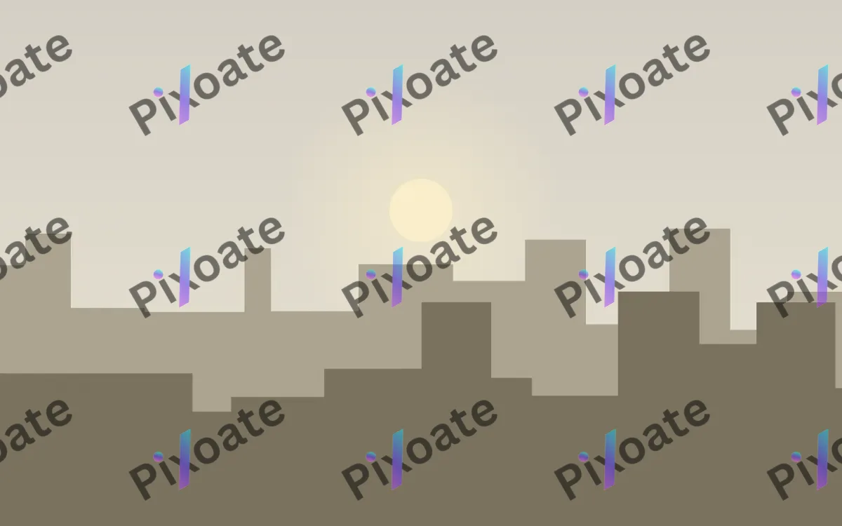 Hazy Morning Hazy Morning — light beige and yellow city background