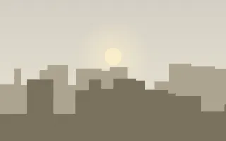 Hazy Morning III Hazy Morning III — light beige and yellow city background, variation III
