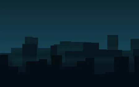 Teal District — dark blue and black city background
