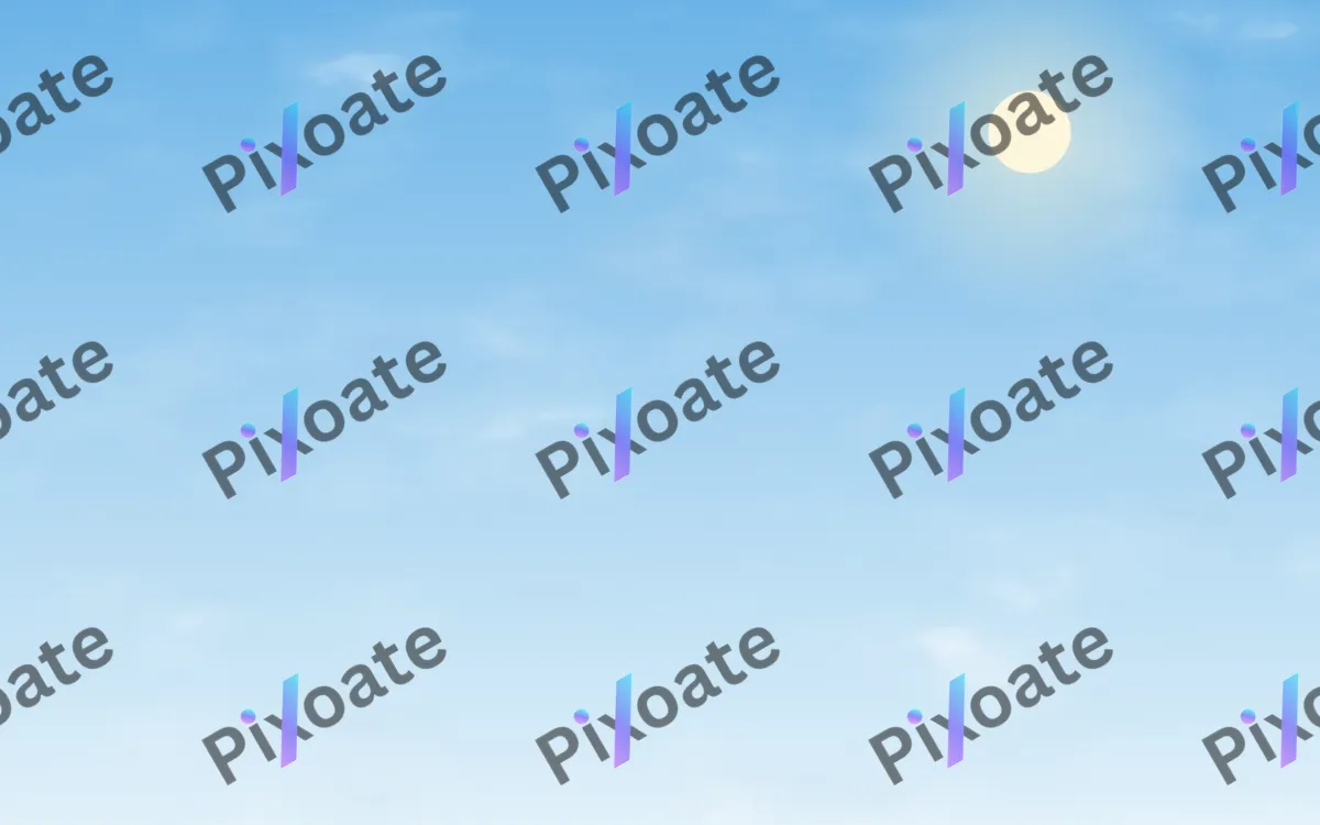 Cotton Noon — light blue and white cloud background