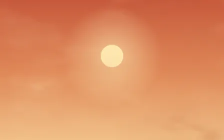Ember Horizon — colourful orange cloud background