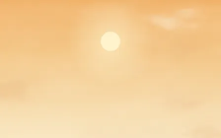 Golden Cumulus — colourful orange and beige cloud background