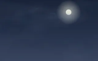 Moonlit Clouds II — dark blue cloud background, variation II