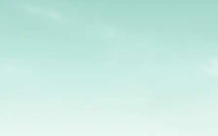 Mint Heaven — light teal, green and white cloud background