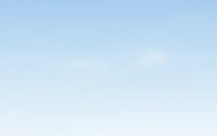 Powder Morning — light blue and white cloud background