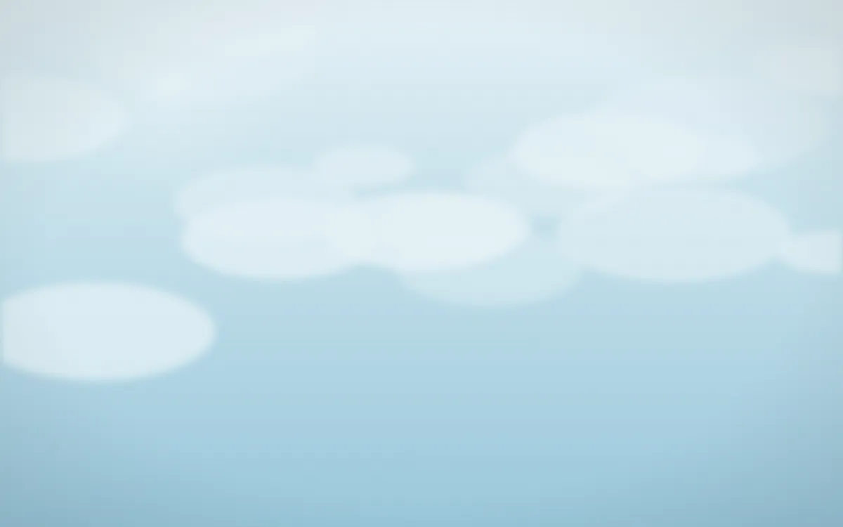 Cumulus Window — light blue and green cloud background