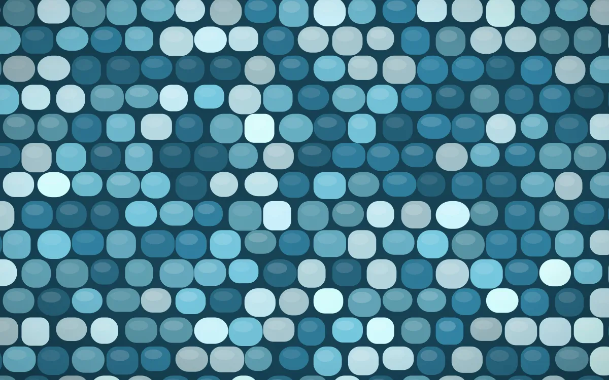 Algarve Sea Petite Cobbles — colourful teal and blue cobblestone background