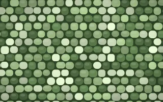 Bamboo Mist Petite Cobbles — colourful green cobblestone background