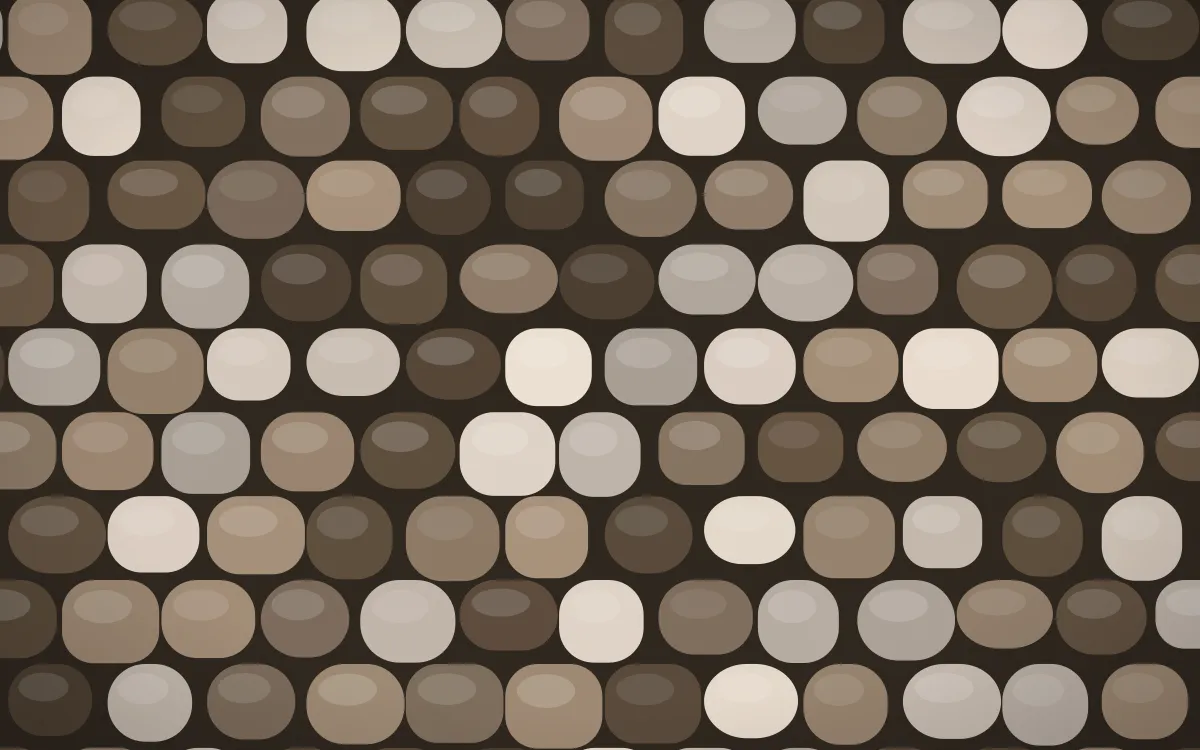 Brooklyn Loft Cobblestone — dark orange and brown cobblestone background