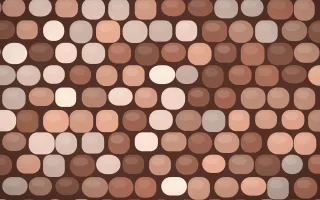 Budapest Rose Cobblestone — colourful orange and brown cobblestone background