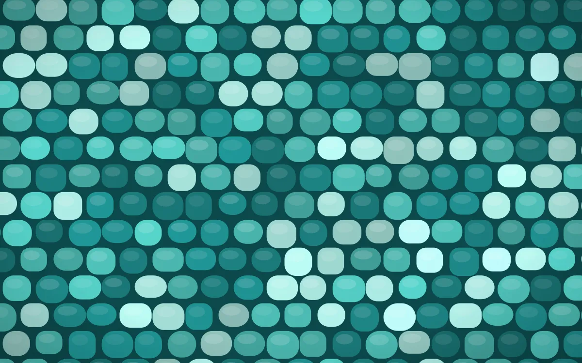 Cancún Surf Petite Cobbles — colourful teal cobblestone background