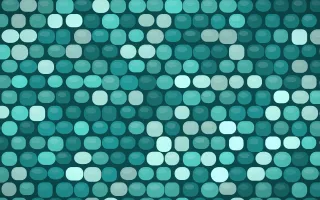 Cancún Surf Petite Cobbles — colourful teal cobblestone background