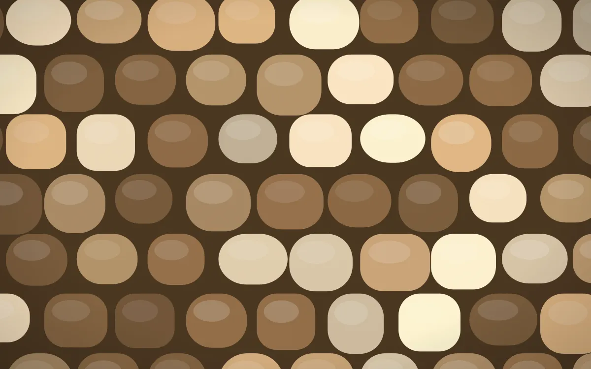 Chai Cream Grand Setts — colourful orange and brown cobblestone background