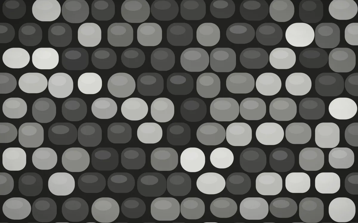 Edo Charcoal Cobblestone — dark grey cobblestone background