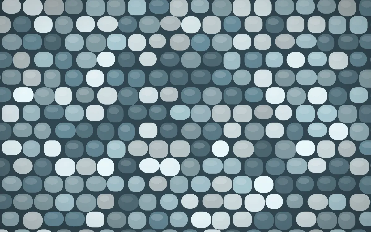Fjord Mist Petite Cobbles — colourful teal and blue cobblestone background