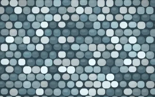 Fjord Mist Petite Cobbles — colourful teal and blue cobblestone background
