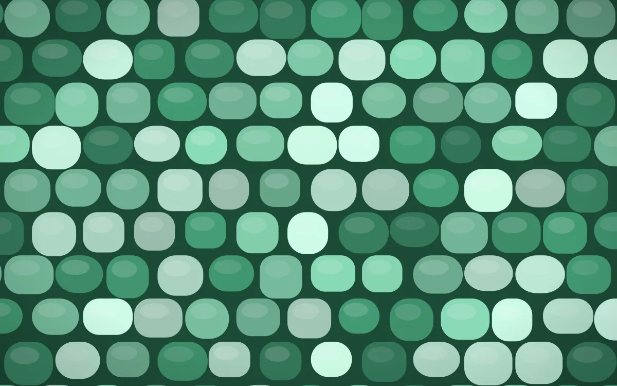 Hanbok Mint Cobblestone — colourful green cobblestone background