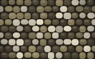 Highland Peat Cobblestone — dark yellow, brown and grey cobblestone background