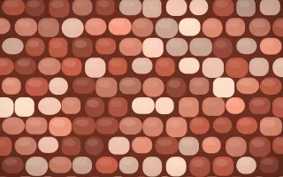Jaipur Rose Cobblestone — colourful orange, red and brown cobblestone background