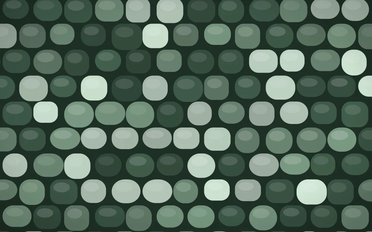 Kiwi Fern Cobblestone — dark green cobblestone background