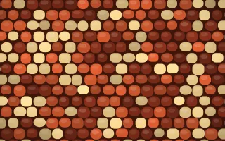 Lagos Wax Petite Cobbles — colourful orange and brown cobblestone background