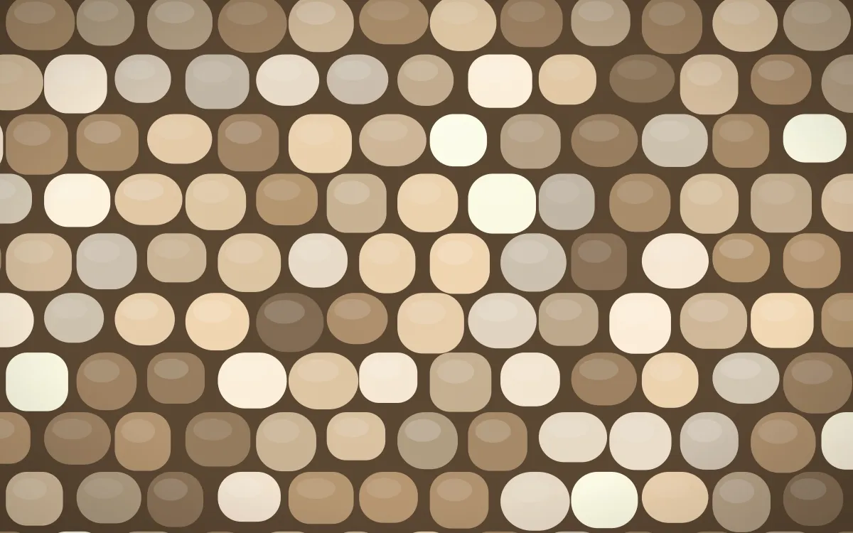 Manila Shell Cobblestone — colourful orange and brown cobblestone background