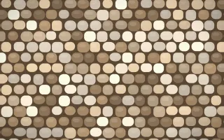 Manila Shell Petite Cobbles — colourful orange and brown cobblestone background