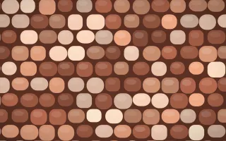 Marrakech Rose Cobblestone — colourful orange and brown cobblestone background