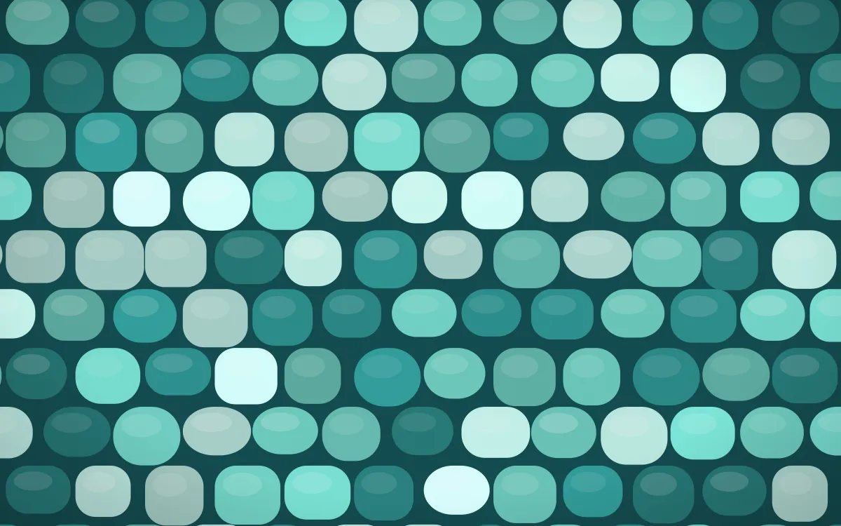 Miami Deco Cobblestone — colourful teal cobblestone background