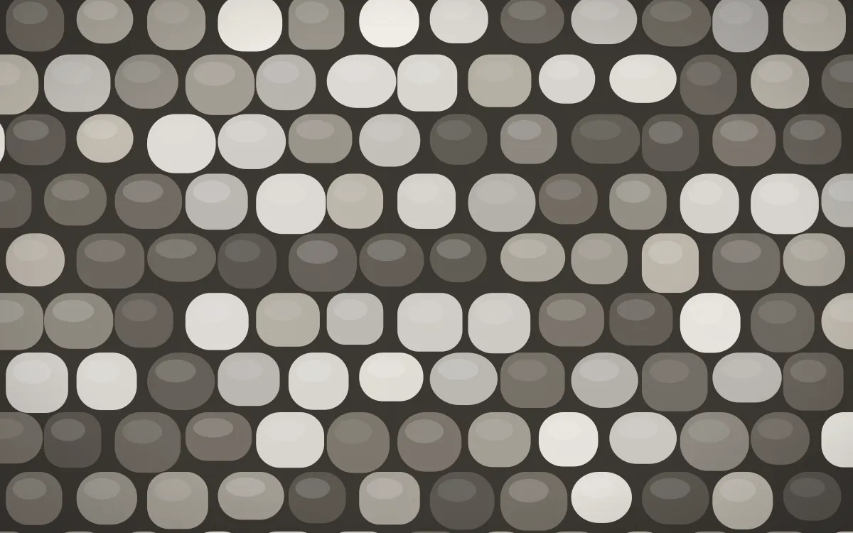 Milano Stone Cobblestone — colourful orange and grey cobblestone background
