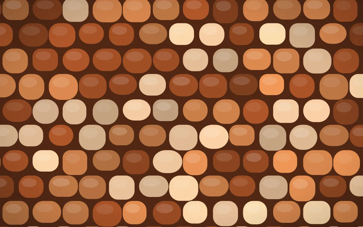 Outback Clay Cobblestone — colourful orange and brown cobblestone background