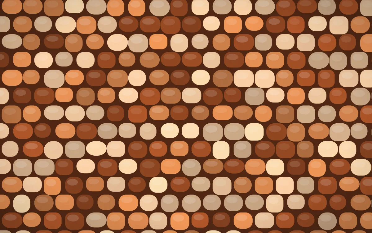 Outback Clay Petite Cobbles — colourful orange and brown cobblestone background