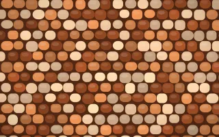 Outback Clay Petite Cobbles — colourful orange and brown cobblestone background