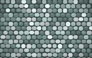 Pacific Fog Petite Cobbles — colourful teal and grey cobblestone background