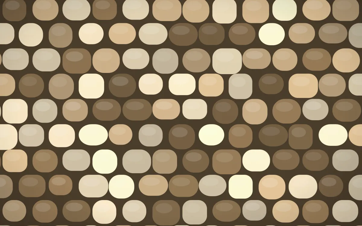 Pampas Cream Cobblestone — colourful orange and brown cobblestone background