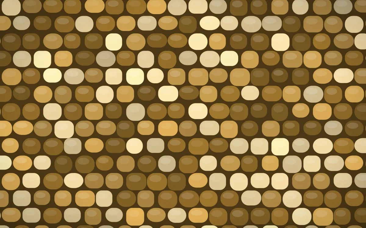 Prague Gold Petite Cobbles — colourful gold and brown cobblestone background