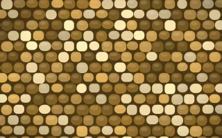 Prague Gold Petite Cobbles — colourful gold and brown cobblestone background