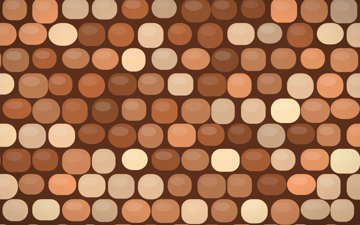 Sahara Dusk Cobblestone — colourful orange and brown cobblestone background