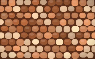 Sahara Dusk Cobblestone — colourful orange and brown cobblestone background