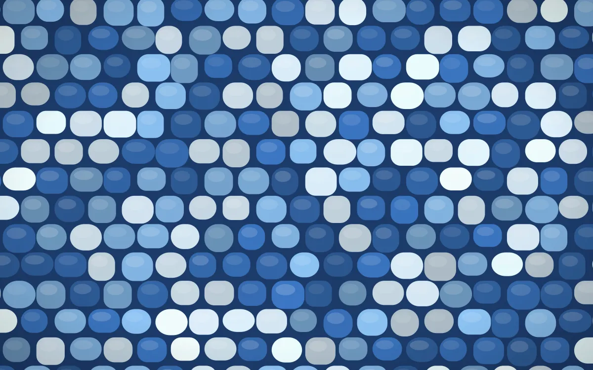 Santorini Petite Cobbles — colourful blue cobblestone background