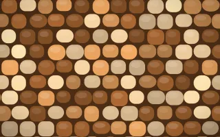 Savanna Clay Cobblestone — colourful orange and brown cobblestone background