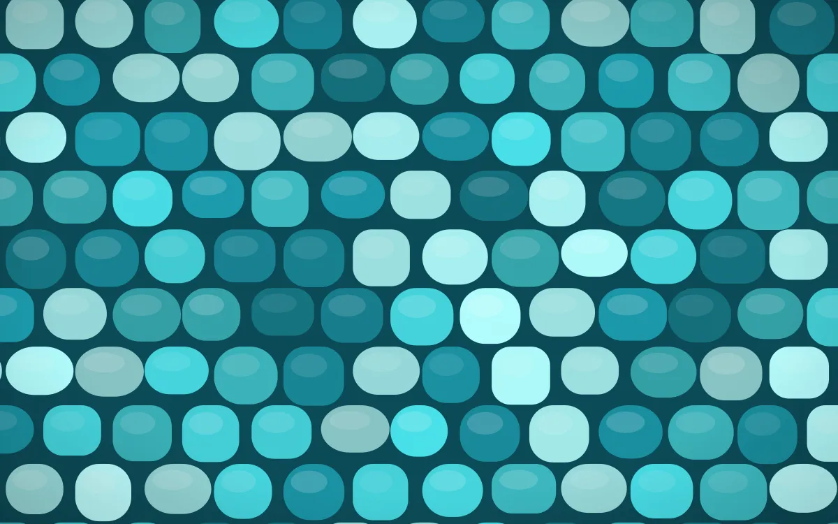 Tahiti Lagoon Cobblestone — colourful teal cobblestone background