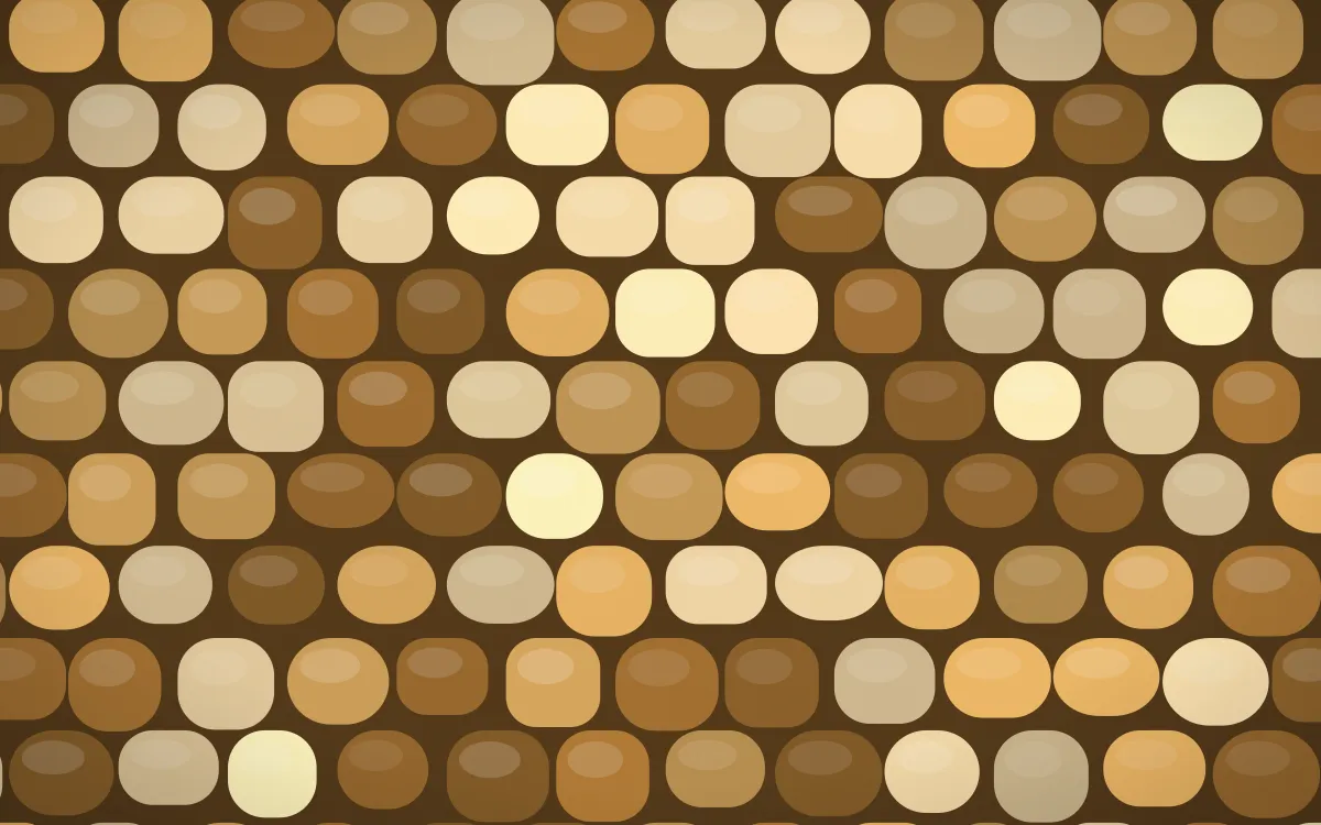 Tuscany Sun Cobblestone — colourful orange and brown cobblestone background