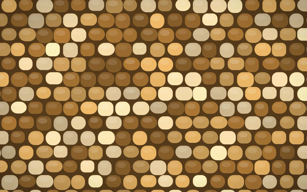 Tuscany Sun Petite Cobbles — colourful orange and brown cobblestone background