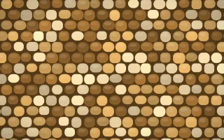 Tuscany Sun Petite Cobbles — colourful orange and brown cobblestone background