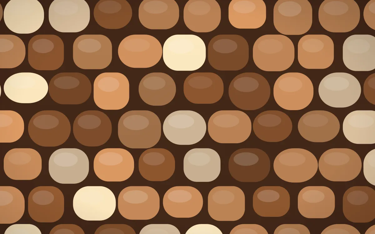 Zanzibar Spice Grand Setts — colourful orange and brown cobblestone background