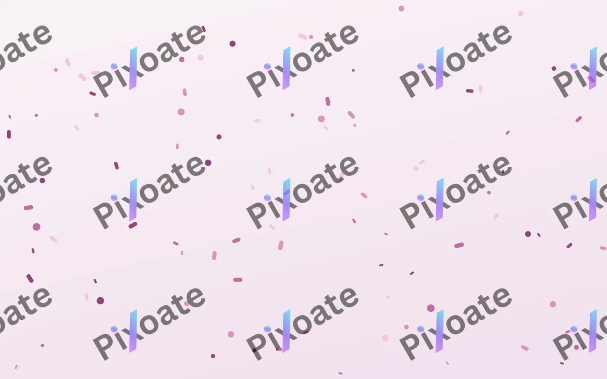 Berry Veil Fête — light pink and white confetti background