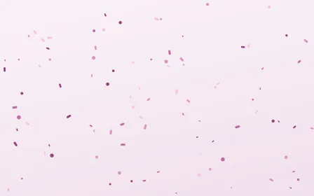 Berry Veil Fête — light pink and white confetti background